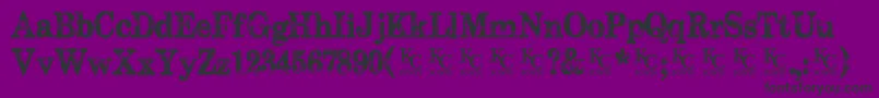 Subwaynovellademo Font – Black Fonts on Purple Background