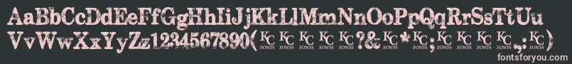 Subwaynovellademo Font – Pink Fonts on Black Background