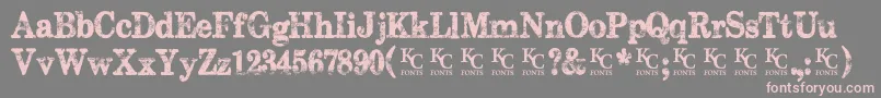 Subwaynovellademo Font – Pink Fonts on Gray Background