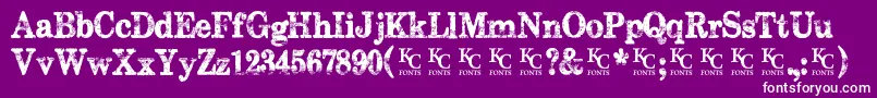 Subwaynovellademo Font – White Fonts on Purple Background