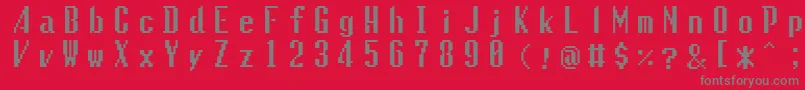 Gaiatype Font – Gray Fonts on Red Background