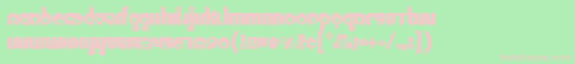 Chick Font – Pink Fonts on Green Background