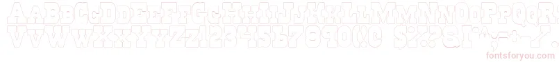 RegulatorsOutlineフォントについての詳細 フォントRegulatorsOutline – ピンクのフォント