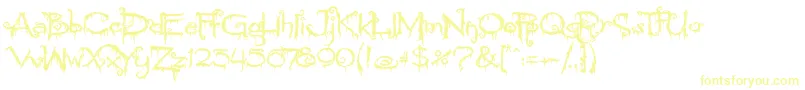 Шрифт PyriteCrypt – жёлтые шрифты