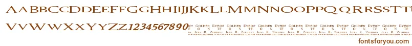 007Goldeneye Font – Brown Fonts
