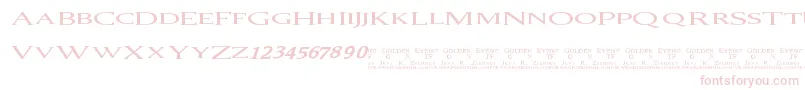 007Goldeneye Font – Pink Fonts on White Background