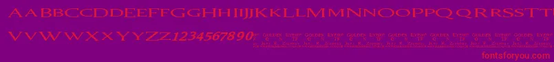 007Goldeneye Font – Red Fonts on Purple Background