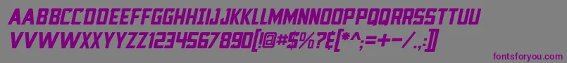 BlocktasticItl Font – Purple Fonts on Gray Background
