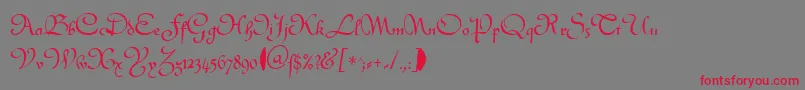 More about CivotypeDb Font CivotypeDb Font – Red Fonts on Gray Background