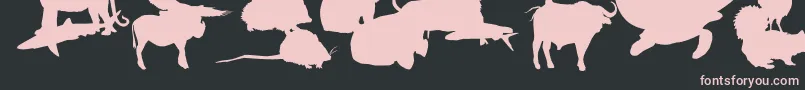 LeMondeDeVictor Font – Pink Fonts on Black Background