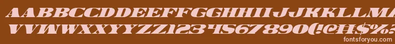 Legalv2i Font – Pink Fonts on Brown Background