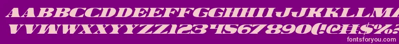 Legalv2i Font – Pink Fonts on Purple Background