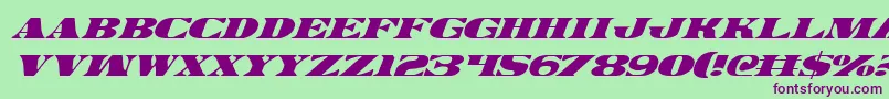 Legalv2i Font – Purple Fonts on Green Background