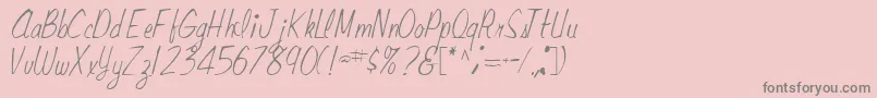 RaceRegular Font – Gray Fonts on Pink Background