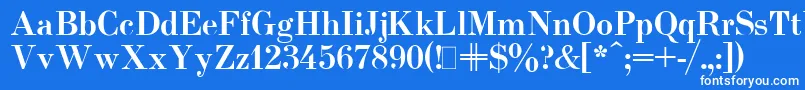 UsualNewBold.001.001 Font – White Fonts on Blue Background