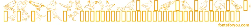Шрифт GeBirdsOfAFeather – оранжевые шрифты