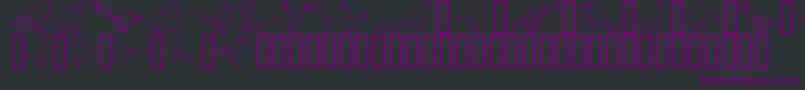 GeBirdsOfAFeather Font – Purple Fonts on Black Background