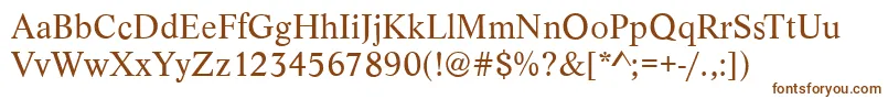 LyonRegular Font – Brown Fonts on White Background
