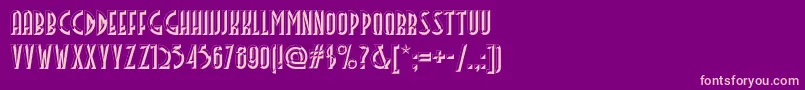 Facetsnf Font – Pink Fonts on Purple Background