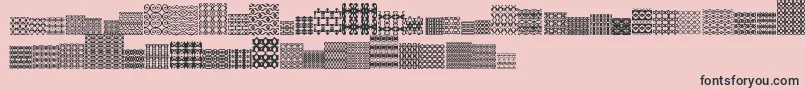 フォントSlTiler2 – ピンクの背景に黒い文字