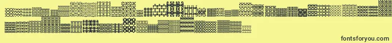 fuente SlTiler2 – Fuentes Negras Sobre Fondo Amarillo