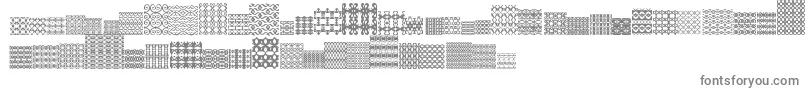 フォントSlTiler2 – 白い背景に灰色の文字