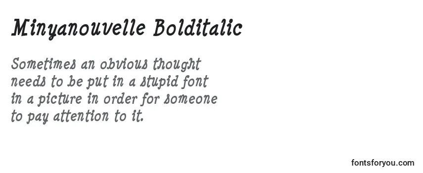 フォントMinyanouvelle Bolditalic