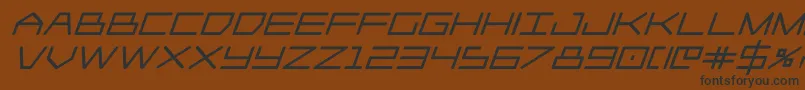 Player1upblackital Font – Black Fonts on Brown Background