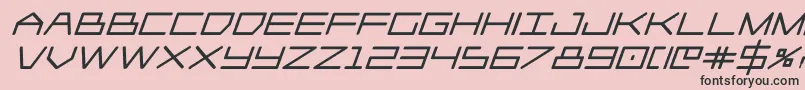Player1upblackital Font – Black Fonts on Pink Background