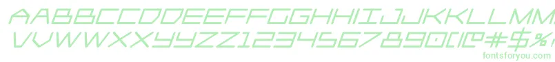 Player1upblackital-fontti – vihreät fontit valkoisella taustalla