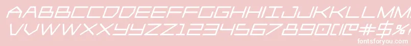 Player1upblackital Font – White Fonts on Pink Background