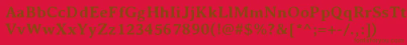 Подробнее о шрифте AveriaserifBold Шрифт AveriaserifBold – коричневые шрифты на красном фоне