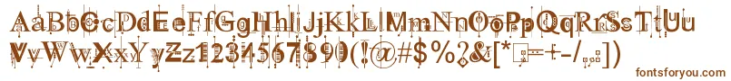 KingthingsPiqueNMeex Font – Brown Fonts on White Background