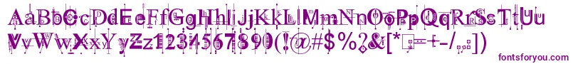 KingthingsPiqueNMeex Font – Purple Fonts on White Background