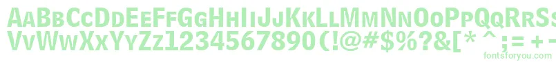BellCentennialLtBoldlisting-Schriftart – Grüne Schriften auf weißem Hintergrund