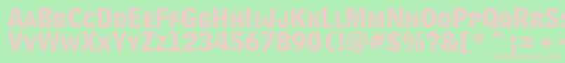 BellCentennialLtBoldlisting Font – Pink Fonts on Green Background