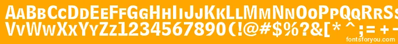 BellCentennialLtBoldlisting Font – White Fonts on Orange Background