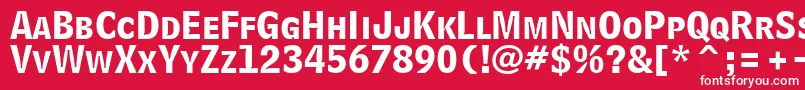 BellCentennialLtBoldlisting Font – White Fonts on Red Background