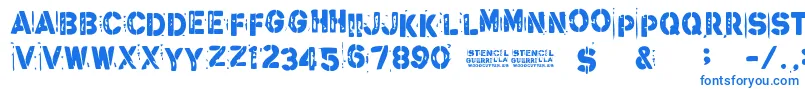 StencilGuerrilla Font – Blue Fonts