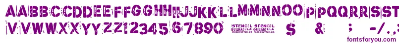 StencilGuerrilla Font – Purple Fonts