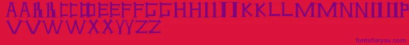 Antioch ffy Font – Purple Fonts on Red Background