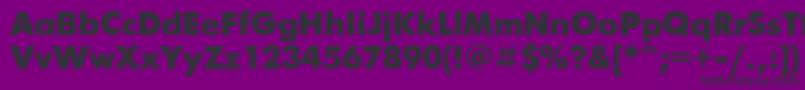FuturisBlack Font – Black Fonts on Purple Background