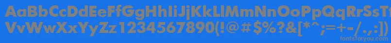 Шрифт FuturisBlack – серые шрифты на синем фоне