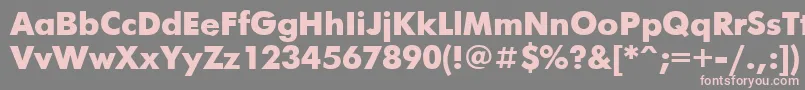 FuturisBlack Font – Pink Fonts on Gray Background