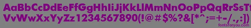 FuturisBlack Font – Purple Fonts on Gray Background