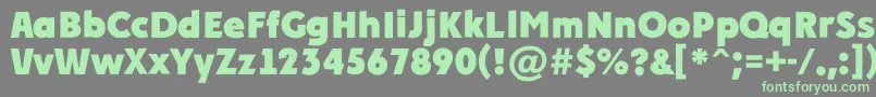 APlakatcmplrgExtrabold Font – Green Fonts on Gray Background