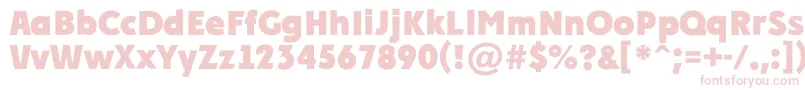 APlakatcmplrgExtrabold Font – Pink Fonts on White Background