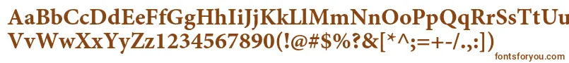 MinionproBoldcapt Font – Brown Fonts on White Background