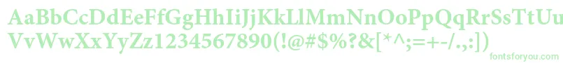 MinionproBoldcapt Font – Green Fonts on White Background