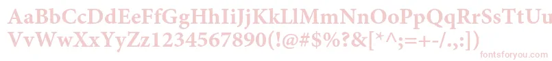 MinionproBoldcapt Font – Pink Fonts on White Background